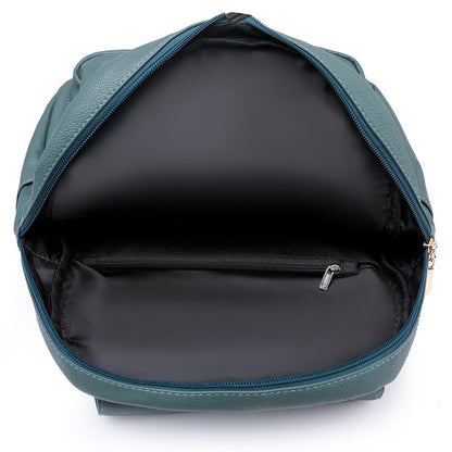 New Casual Women's Soft Leather Backpack